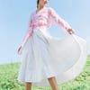 Cotton Eyelet Circular Skirt - Image 3