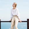 Japanese Texture Cotton Button-up Blouse - Image 5
