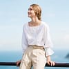 Japanese Texture Cotton Button-up Blouse - Image 2