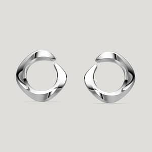 Squircle Orange Peel Stud
