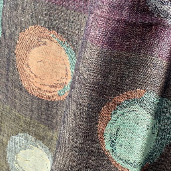 'COLOUR PLATE' jacquard scarf