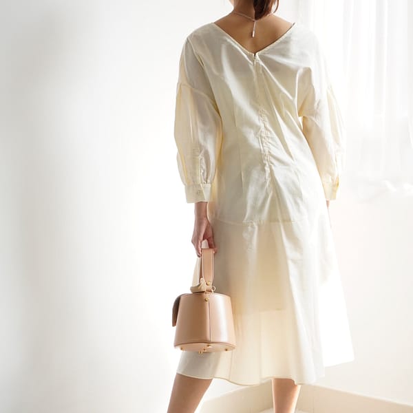 Japanese Plant-dyed Tencel Cotton Dress