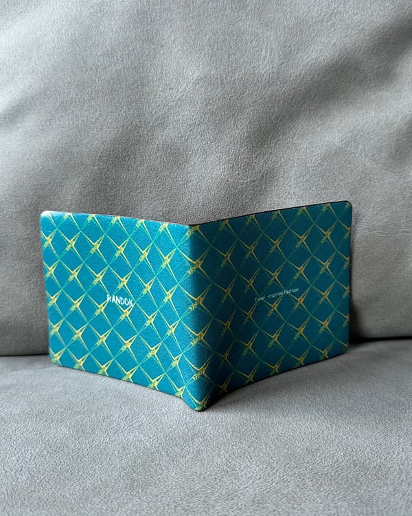 RANDOK Travel Wallet –Monogram in Emerald